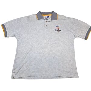 VTG Olympic Games Sydney 2000 Official Licensed Gray Polo, Embroidered Logo Sz M